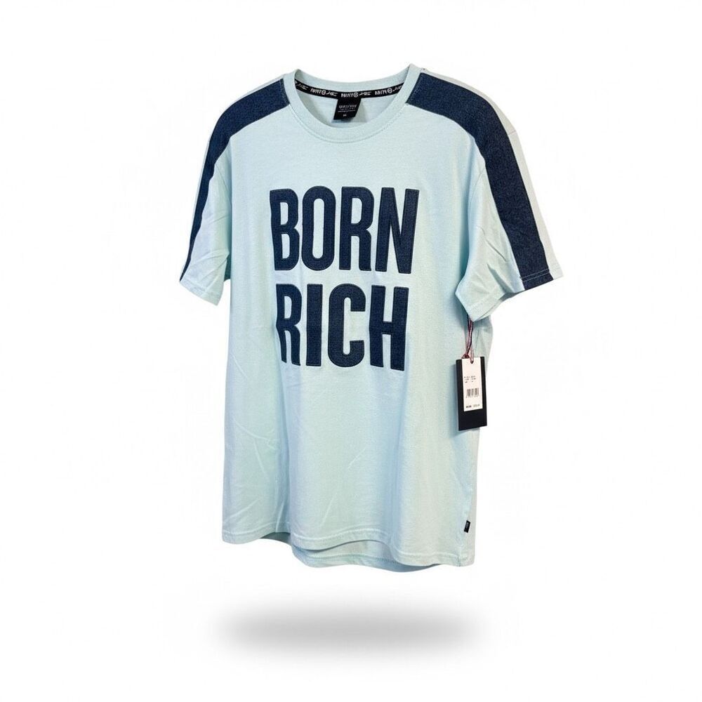 Switch Born Rich Men’s Tee shirt Sz XL Blue NWT